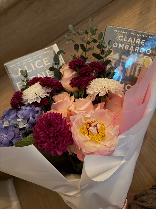 Book Bouquet with Two Books Included