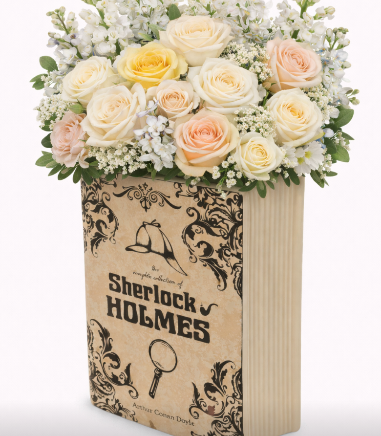 Sherlock Holmes Large Book Vase