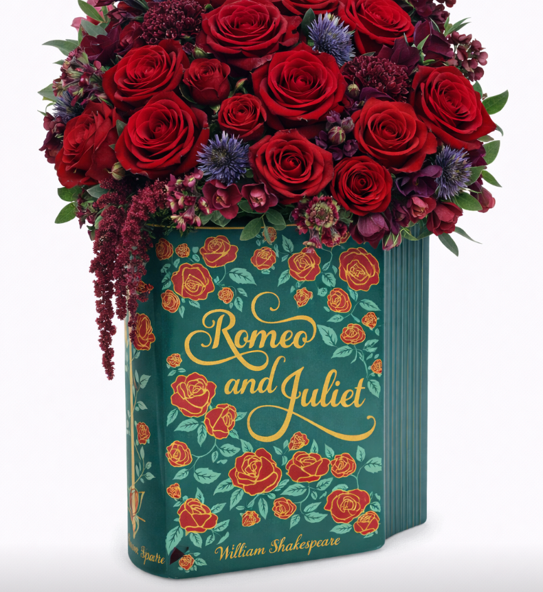 Romeo & Juliet Large Book Vase