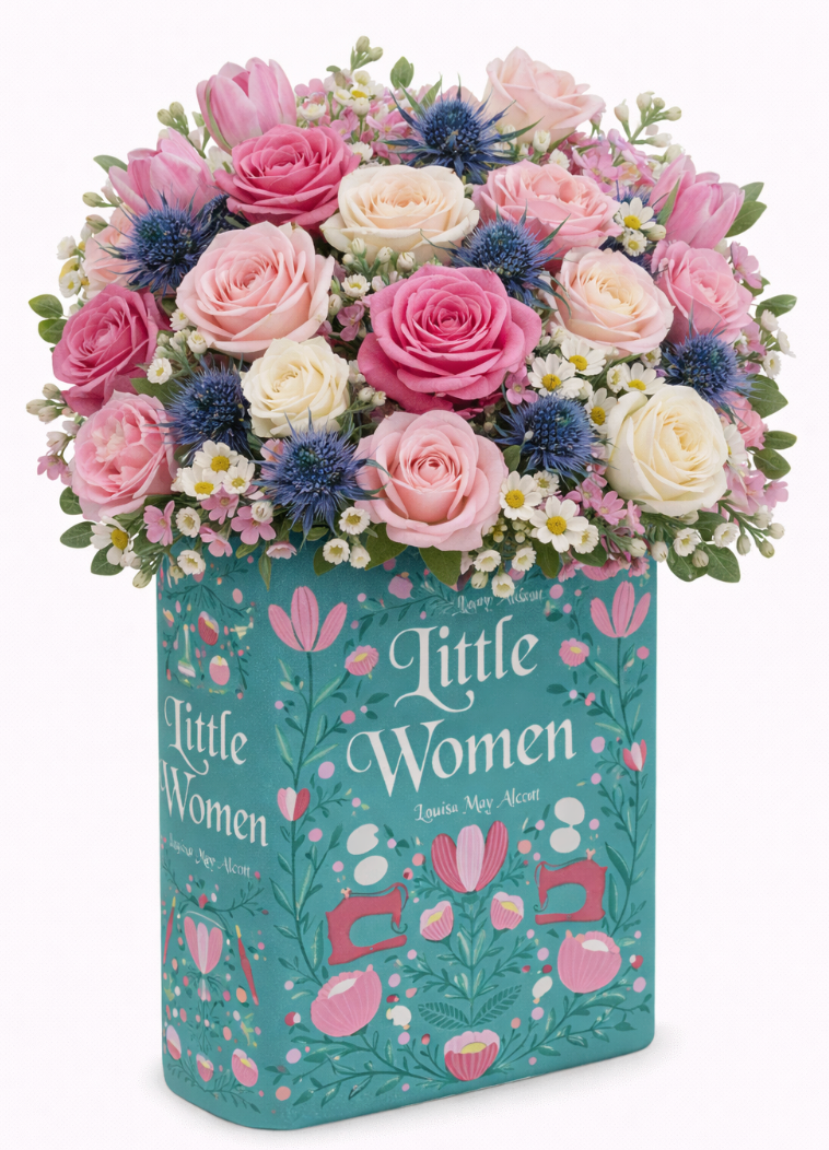 Little Women Large Book Vase